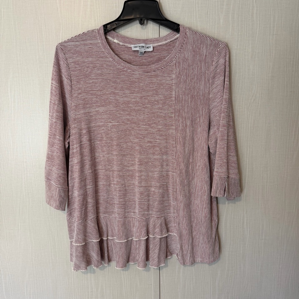 Southern Lady Women's Red Striped Top